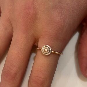 Pandora Rose Gold Halo Ring